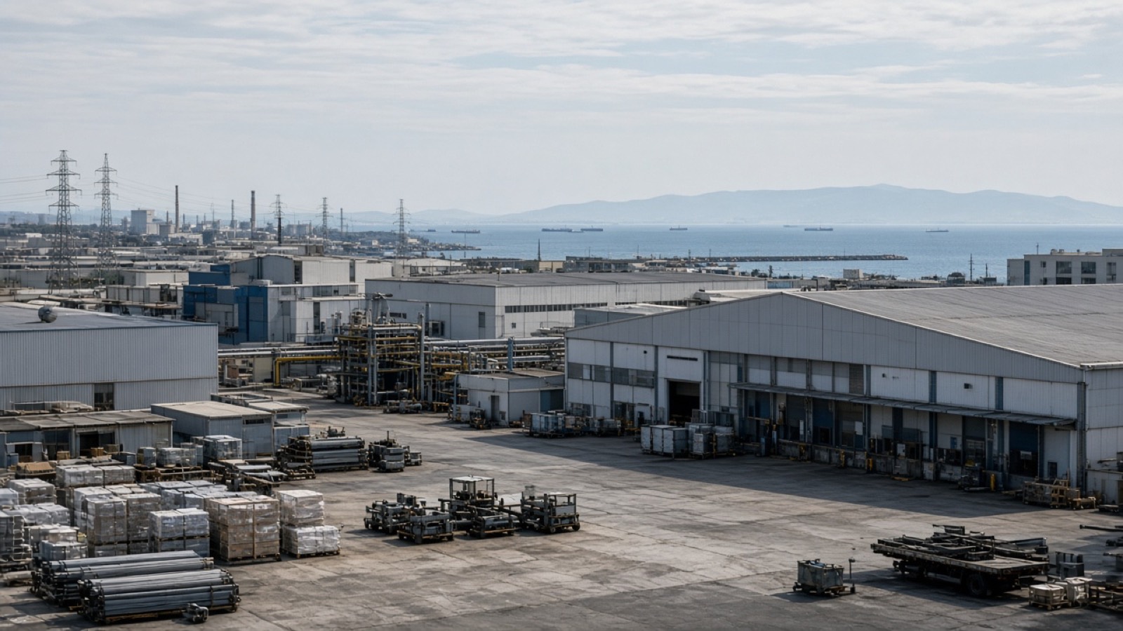 Kocaeli körfez hattında sanayi yapıları